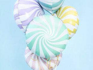 Fooliumist õhupallid Candy 45 cm, roheline, 50 tk. цена и информация | Шарики | kaup24.ee
