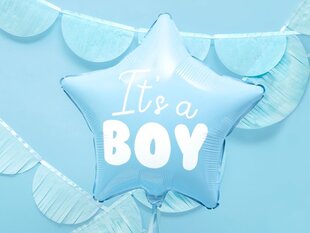 Fooliumist õhupallid Star - It's a boy 48 cm, sinine, 50 tk. hind ja info | Õhupallid | kaup24.ee