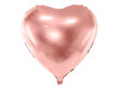 Fooliumist õhupallid Heart 61 cm, kuldne/roosa, 50 tk. hind ja info | Õhupallid | kaup24.ee