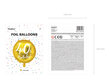 Fooliumist õhupallid 40th Birthday, kuldne 45 cm hind ja info | Õhupallid | kaup24.ee