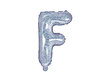 Fooliumist õhupallid Täht "F" 35 cm, hõbedane/läikiv цена и информация | Õhupallid | kaup24.ee