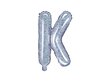Fooliumist õhupallid Täht "K" 35 cm, hõbedane/läikiv цена и информация | Õhupallid | kaup24.ee