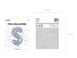 Fooliumist õhupallid Täht "S" 35 cm, hõbedane/läikiv hind ja info | Õhupallid | kaup24.ee