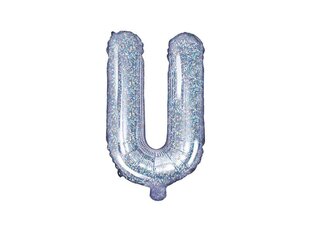 Fooliumist õhupallid Täht "U" 35 cm, hõbedane/läikiv, 50 tk. цена и информация | Шарики | kaup24.ee