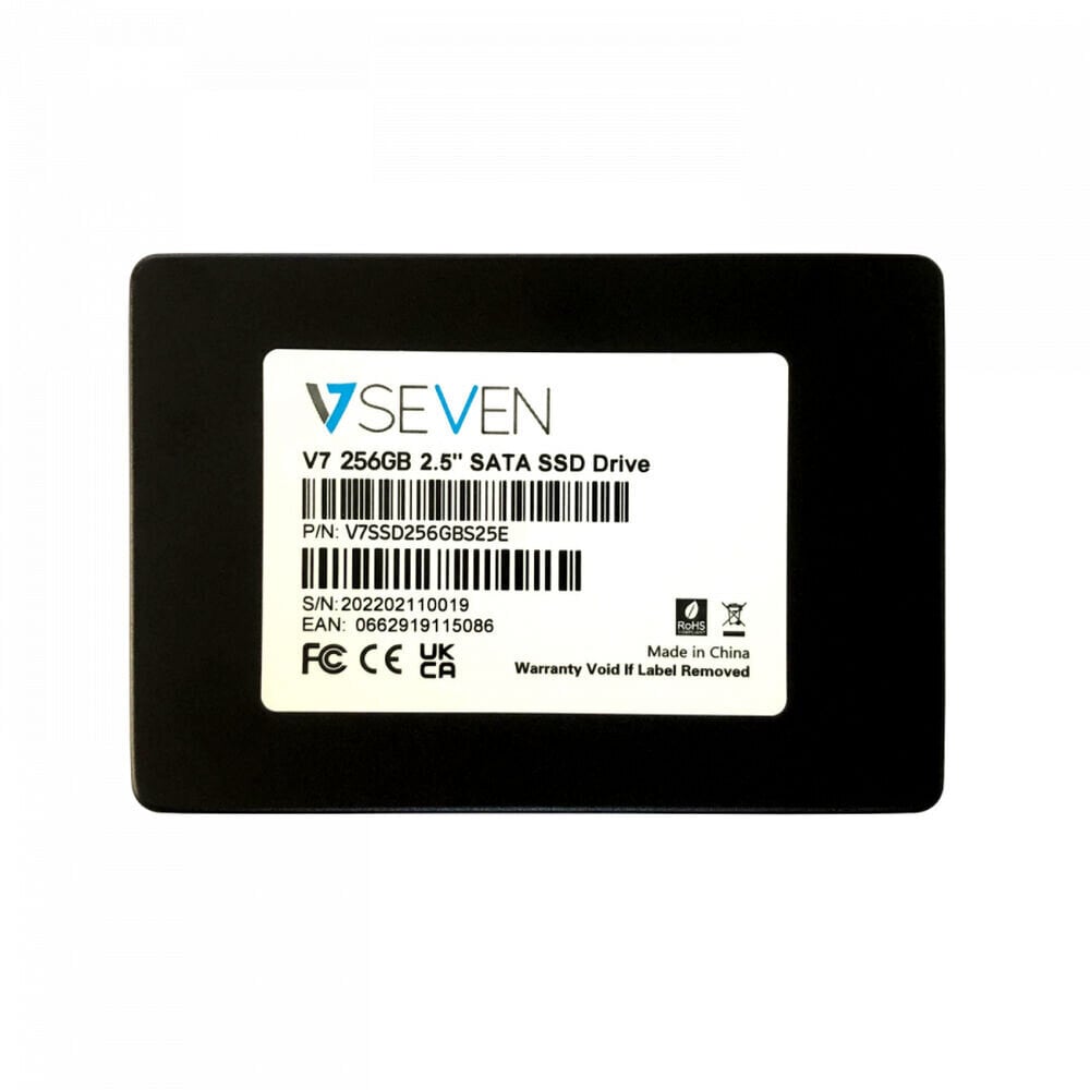 Kõvaketas V7 V7SSD256GBS25E 256 GB SSD 2.5" M.2 hind ja info | Välised kõvakettad (SSD, HDD) | kaup24.ee