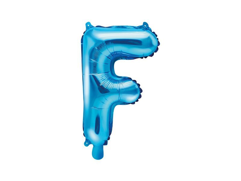 Fooliumist õhupallid Täht "F" 35 cm, sinine цена и информация | Õhupallid | kaup24.ee