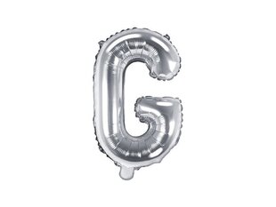 Fooliumist õhupallid Täht "G" 35 cm, hõbedane, 50 tk. цена и информация | Шары | kaup24.ee