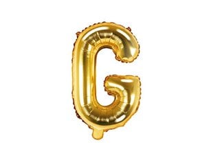 Fooliumist õhupallid Täht "G" 35 cm, kuldne, 50 tk. цена и информация | Шарики | kaup24.ee