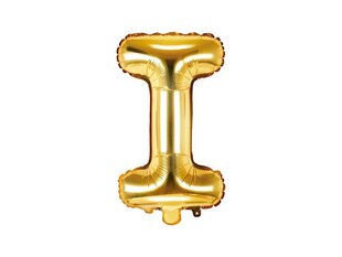 Fooliumist õhupallid Täht "I" 35 cm, kuldne hind ja info | Õhupallid | kaup24.ee