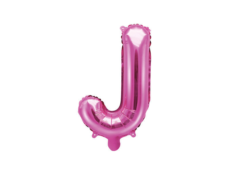 Fooliumist õhupallid Täht "J" 35 cm, roosa hind ja info | Õhupallid | kaup24.ee