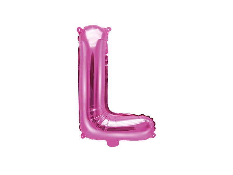 Fooliumist õhupallid Täht "L" 35 cm, roosa hind ja info | Õhupallid | kaup24.ee