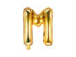 Fooliumist õhupallid Täht "M" 35 cm, kuldne, 50 tk. цена и информация | Õhupallid | kaup24.ee