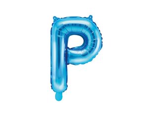 Fooliumist õhupallid Täht "P" 35 cm, sinine цена и информация | Шарики | kaup24.ee