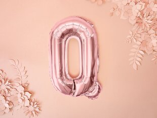 Fooliumist õhupallid Täht "Q" 35 cm, kuldne/roosa, 50 tk. цена и информация | Шары | kaup24.ee