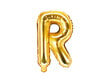 Fooliumist õhupallid Täht "R" 35 cm, kuldne hind ja info | Õhupallid | kaup24.ee