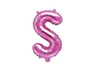 Fooliumist õhupallid Täht "S" 35 cm, roosa, 50 tk. цена и информация | Шары | kaup24.ee