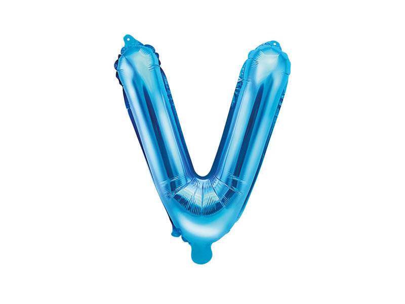 Fooliumist õhupallid Täht "V" 35 cm, sinine hind ja info | Õhupallid | kaup24.ee