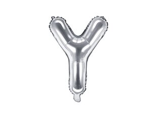 Fooliumist õhupallid Täht "Y" 35 cm, hõbedane, 50 tk. цена и информация | Шарики | kaup24.ee