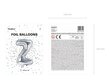 Fooliumist õhupallid Täht "Z" 35 cm, hõbedane hind ja info | Õhupallid | kaup24.ee