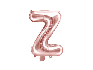 Fooliumist õhupallid Täht "Z" 35 cm, kuldne/roosa, 50 tk. hind ja info | Õhupallid | kaup24.ee