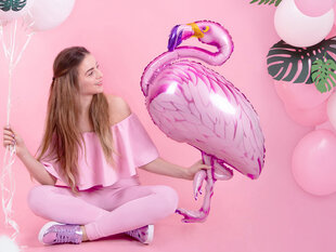 Fooliumist õhupallid Flamingo, roosa 70x95 cm, 50 tk. цена и информация | Шарики | kaup24.ee