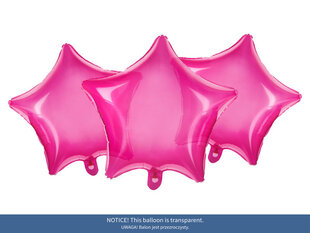 Fooliumist õhupallid Star 48 cm, roosa hind ja info | Õhupallid | kaup24.ee