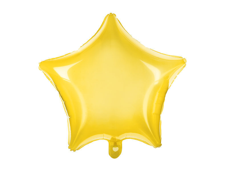 Fooliumist õhupallid Star 48 cm, kollane hind ja info | Õhupallid | kaup24.ee