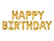Fooliumist õhupallid Happy Birthday 340x35 cm, kuldne, 50 tk. hind ja info | Õhupallid | kaup24.ee