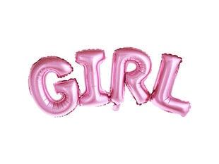 Fooliumist õhupallid Girl 74x33 cm, roosa hind ja info | Õhupallid | kaup24.ee