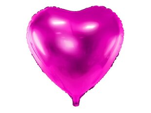 Fooliumist õhupallid Heart 45 cm dark, roosa, 50 tk. цена и информация | Шарики | kaup24.ee