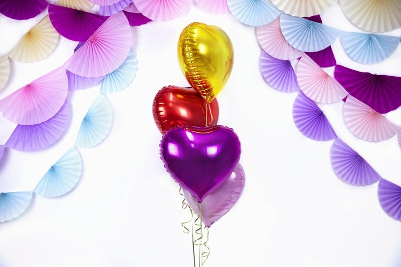 Fooliumist õhupallid Heart 45 cm, punane hind ja info | Õhupallid | kaup24.ee