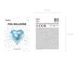 Fooliumist õhupallid Heart 45 cm, sinine цена и информация | Õhupallid | kaup24.ee