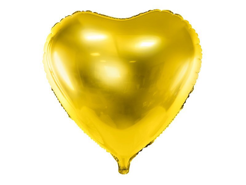 Fooliumist õhupallid Heart 45 cm, kuldne hind ja info | Õhupallid | kaup24.ee