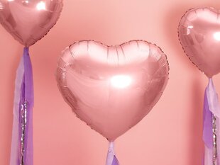 Fooliumist õhupallid Heart 45 cm, kuldne/roosa hind ja info | Õhupallid | kaup24.ee