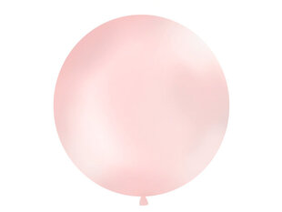 Suur õhupall 100 cm round Metallic light, roosa hind ja info | Õhupallid | kaup24.ee