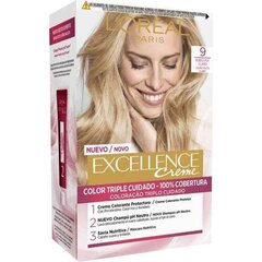 Постоянная краска Excellence L'Oreal Make Up Чистый светлый Nº 9 цена и информация | Краска для волос | kaup24.ee