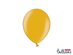 Tugevad õhupallid 23 cm, kuldne, 100 tk. цена и информация | Шарики | kaup24.ee