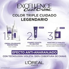 Перманентный крем-краска L'Oreal Make Up Excellence Cool Creme 8,11 цена и информация | Краска для волос | kaup24.ee