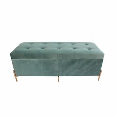 Foot-of-bed Bench DKD Home Decor Polüester MDF Roheline Glamour (115 x 40 x 45 cm) hind ja info | Jalatsikapid, jalatsiriiulid | kaup24.ee