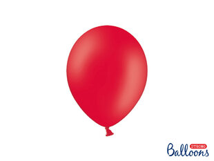 Tugevad õhupallid 23 cm Pastel Poppy, punane, 100 tk. hind ja info | Õhupallid | kaup24.ee