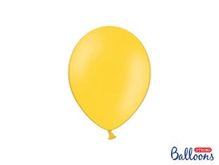 Tugevad õhupallid 23 cm Pastel Honey, kollane, 100 tk. hind ja info | Õhupallid | kaup24.ee