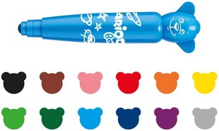 Фломастеры для малышей Carioca Baby Teddy Markers 1+, 12 цветов цена и информация | Принадлежности для рисования, лепки | kaup24.ee