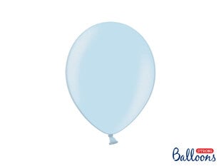 Tugevad õhupallid 27 cm Metallic Baby, sinine, 50 tk. цена и информация | Шарики | kaup24.ee