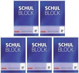 Школьный блок Brunnen 1052527 (5 блоков) цена и информация | Тетради и бумажные товары | kaup24.ee