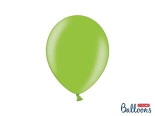 Tugevad õhupallid 27 cm Metallic Bright, roheline, 10 tk. цена и информация | Воздушные шары | kaup24.ee