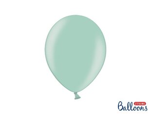 Tugevad õhupallid 27 cm Metallic, roheline, 100 tk. цена и информация | Воздушные шары | kaup24.ee
