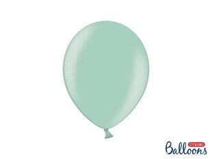 Tugevad õhupallid 27 cm Metallic, roheline, 10 tk. цена и информация | Воздушные шары | kaup24.ee