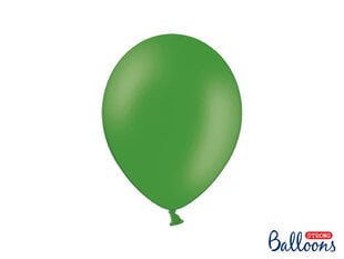 Tugevad õhupallid 27 cm Pastel, roheline, 100 tk. hind ja info | Õhupallid | kaup24.ee