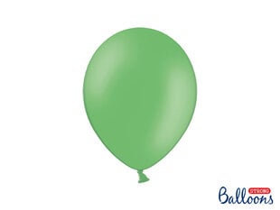 Tugevad õhupallid 27 cm Pastel, roheline, 10 tk. hind ja info | Õhupallid | kaup24.ee