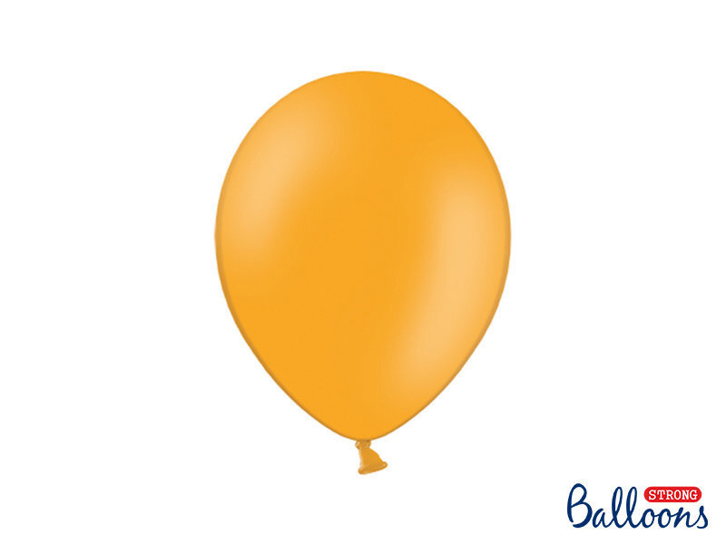 Tugevad õhupallid 27 cm Pastel Mandarin, oranž, 100 tk. hind ja info | Õhupallid | kaup24.ee